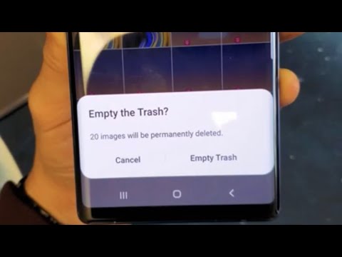 empty recycle bin samsung s9