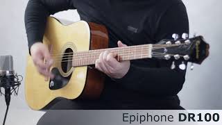 Video thumbnail for Epiphone DR100 acoustic guitar :: Demo, Soundcheck by Darek Wawrzyniak (Darius Wave)