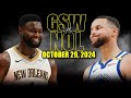 Golden State Warriors Vs New Orleans Pelicans Full Game Highlights October 29 2024 25 NBA Season