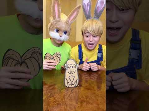 CARDBOARD MONKEY TRANSFORMS INTO GORILLA！#asmr