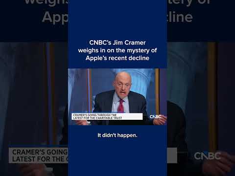 CNBC's Jim Cramer weighs in on the mystery of Apple's recent decline