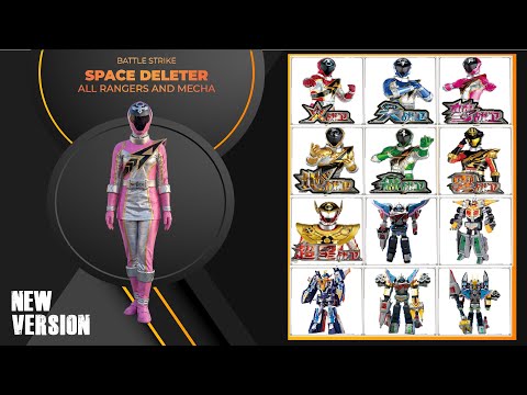 Battle Strike Team Space Deleter All Rangers and Mecha