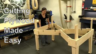 Cutting Plywood Made EASY with DIY Folding Workbench