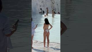 ☀️The Wonder Of Cleopatra Pool Pamukkale Turkey -Summer Holiday? #cleopatra #pamukkale #pool