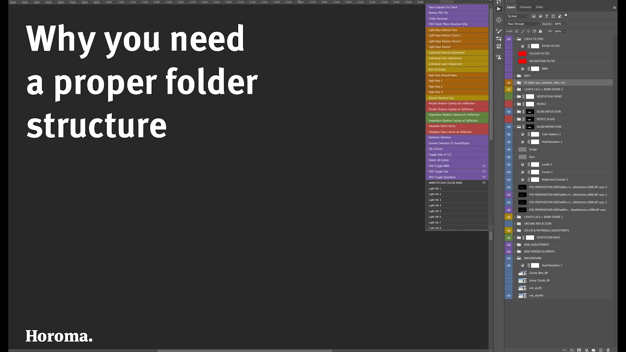 Why you need a proper folder structure in Photoshop