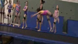 Gymnastics: Trampoline conditioning exercises