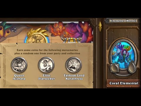 Heroic Coral Elemental made easy - Free to play guide - Hearthstone Mercenaries