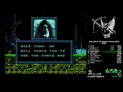 Empire Strikes Back (NES) any% in 14:54