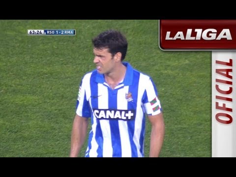 Gol de penalti de Prieto (1-2) en el Real Sociedad - Real Madrid - HD