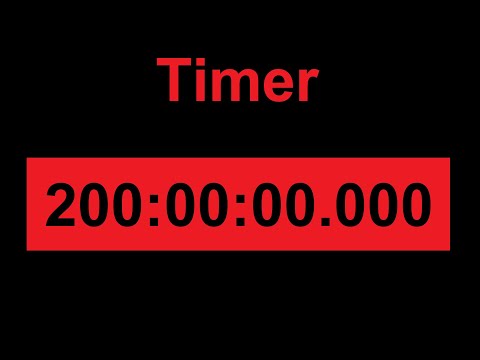 200 Hour Countdown Timer Video – Longest Timer in the World on Youtube -