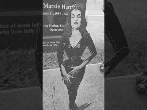 The Grave 🪦 of Vampira 🦇 "Maila Nurmi" #vampira #grave #famousgraves