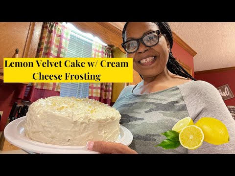 🍋LEMON VELVET CAKE🍰#EricandTeresa #LemonVelvetCake #LemonCreamFrosting