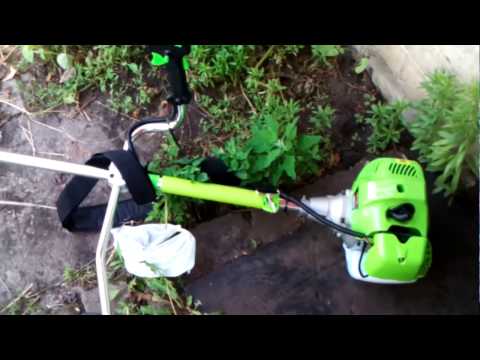 Видео Мотокоса GRUNHELM GR-53 Power Line первый запуск