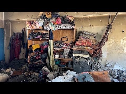 Video Thumbnail: Footage shows Gaza school wreckage following Israeli strike
