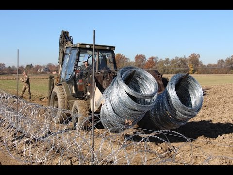Postavljanje žičnate ograje na Gibini