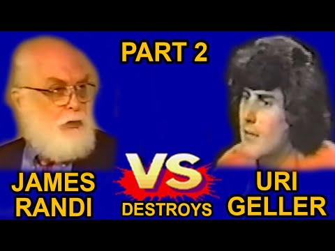 James Randi DESTROYS Psychic Uri Geller - Part 2