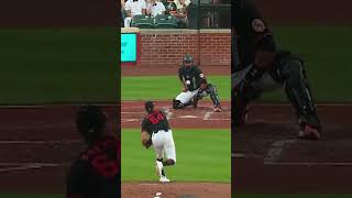 This interaction between Dean Kremer and Samuel Basallo ????