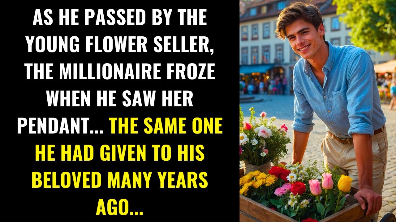 THE MILLIONAIRE WAS PARALYZED WHEN HE SAW THE YOUNG SELLER'S PENDANT, THE SAME AS HIS LOVED ONE'S...