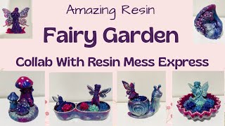 AMAZING Resin Fairy Garden: Collab With Resin Mess Express: Must See @Resinmessexpress