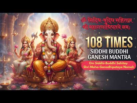 Om Siddhi-Buddhi Sahitaya Shri Mahaganadhipataye Namah YouTube video thumbnail