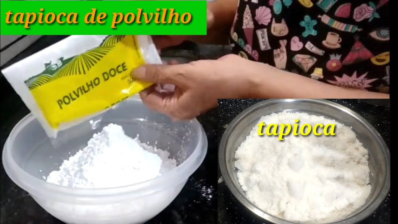COMO FAZER TAPIOCA COM POLVILHO DOCE.