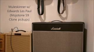 Video thumbnail for Mojotone 59 Clone PAF humbuckers by roknfnrol