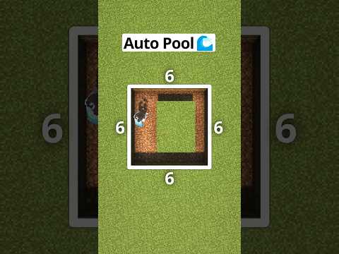 Minecraft Automatic Pool Hack || #shorts