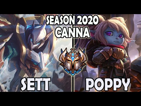 Sett vs Poppy TOP [ T1 Canna ] Lol Korea Ranked