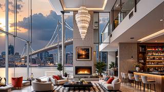 Cozy Jazz Rhythms And A Luxurious Apartment Space - Soothing Jazz And Stunning European City Views