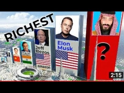 #elonmask  #amazon  Top 10 Richest Person Comparison(wealthiest people on the planet comparison)💰
