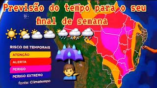Muita Chuva Para Esse Final De Semana