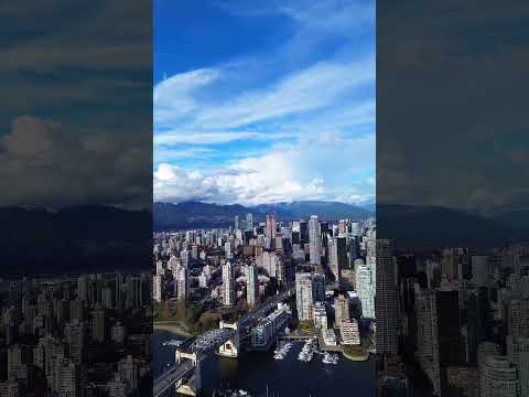 Stunning Panoramic Drone View of Vancouver BC | 4K Aerial Cityscape