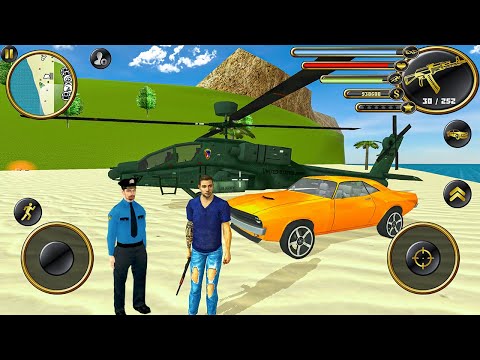 Miami Gangster Crime Hero Tank Helicopter Airplane and Muscle Car Open World City - Android Gameplay