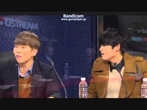 121222 ZE:A Dongjun,Minwoo,Kevin and Hyungsik sings CHRISTMAS SONG