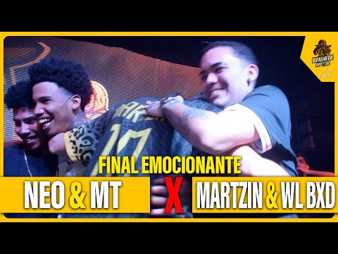 (EMOCIONANTE 🥺 ) NEO E MT x MARTZIN E WL BXD  - GRANDE FINAL | BATALHA DA APO$TA🤑 | #1ano