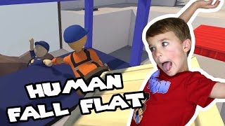 DAD AND SON DOING INSANE PARKOUR! | HUMAN FALL FLAT MULTIPLAYER