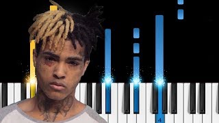 XXXTentacion - Staring at the Sky - EASY Piano Tutorial