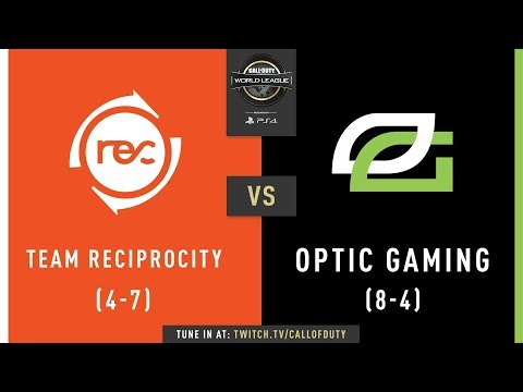 Team Reciprocity vs Optic Gaming | CWL Pro League 2019 | Division A | Week 7 | Day 2