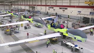 Download lagu Inside Restricted Hangar Assembling US Air Force $220 Million RQ-4 Spy Drone mp3