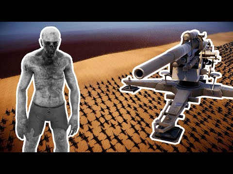 10,000 STATIONARY ARTILLERY vs 20 MILLION ZOMBIES | UEBS 2