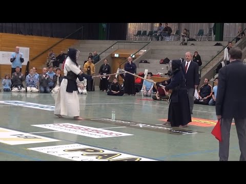 Schweizermeisterschaft Kendo 2016 - Finale Ladies - Bellivier vs Orasch