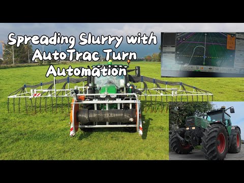 Spreading Slurry with AutoTrac Turn Automation I John Deere I Fendt I Perwolf