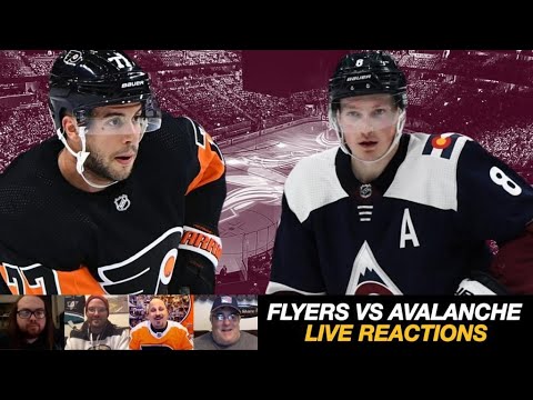 Flyers vs Avalanche LIVE REACTIONS | Philadelphia Flyers vs Colorado Avalanche