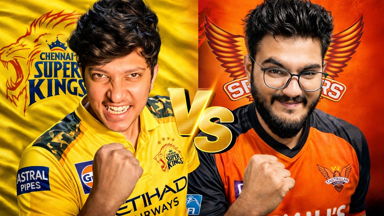 CSK vs SRH LIVE STREAM 🔴 | JK 🤝 Sathyeah