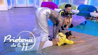 Sylvia și Diana Munteanu, demonstrație de masaj thailandez: ”Aici nu pot să pun mâna&quot;