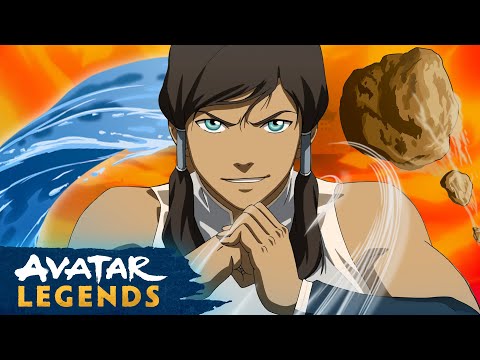Korra Bending ALL The Elements for 60 Minutes Straight 🌊⛰️🔥🌪️ | @AvatarLegends