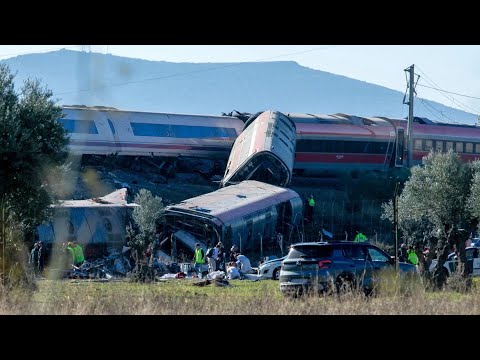 At least 30 dead as high-speed train crashes into stopped train in Spain, authorities say