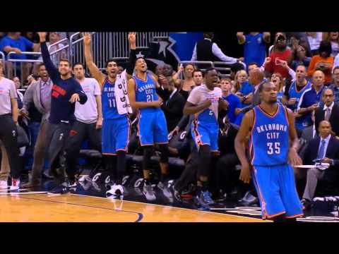 Thunder vs Magic - CRAZY Durant, Oladipo, Westbrook CLUTCH 3s.