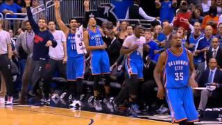 Thunder vs Magic - CRAZY Durant, Oladipo, Westbrook CLUTCH 3s.