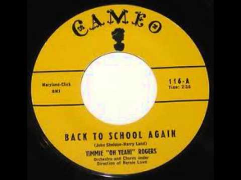 "Back To School Again" - Timmie "Oh Yeah!" Rogers (1957 Cameo)